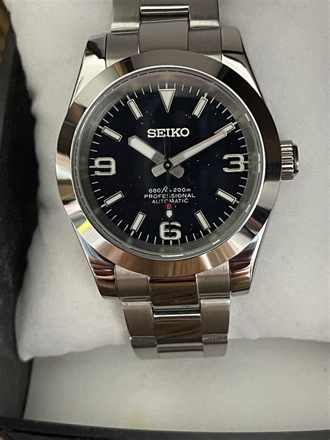 seiko explorer Rolex mod